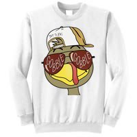 Thanksgiving Turkey Face With Gobble Sunglasses & Cap Sweatshirt