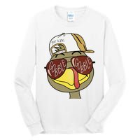 Thanksgiving Turkey Face With Gobble Sunglasses & Cap Tall Long Sleeve T-Shirt