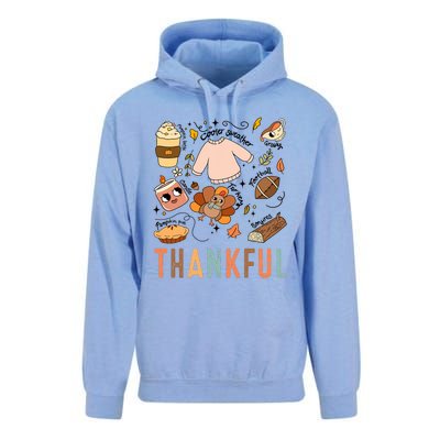 Thanksgiving Turkey Fall Thankful Graphic Family Unisex Surf Hoodie