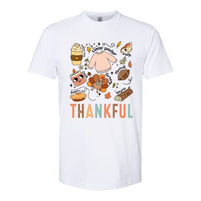 Thanksgiving Turkey Fall Thankful Graphic Family Softstyle CVC T-Shirt