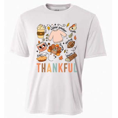 Thanksgiving Turkey Fall Thankful Graphic Family Cooling Performance Crew T-Shirt