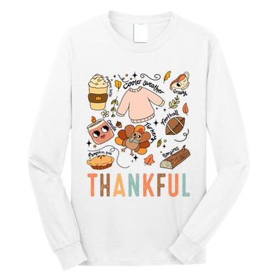 Thanksgiving Turkey Fall Thankful Graphic Family Long Sleeve Shirt