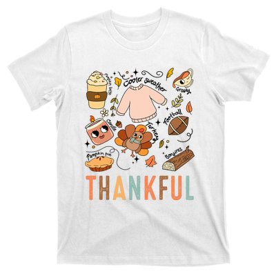 Thanksgiving Turkey Fall Thankful Graphic Family T-Shirt