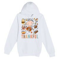 Thanksgiving Turkey Fall Thankful Graphic Family Premium Pullover Hoodie