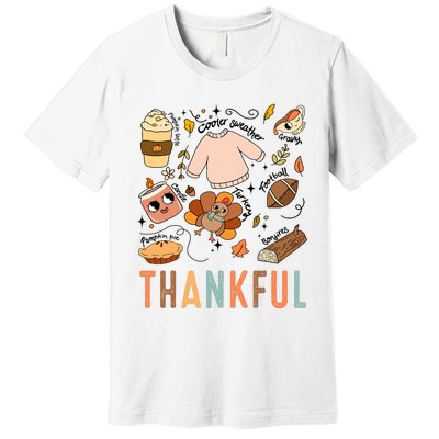 Thanksgiving Turkey Fall Thankful Graphic Family Premium T-Shirt