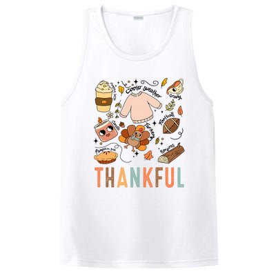 Thanksgiving Turkey Fall Thankful Graphic Family PosiCharge Competitor Tank