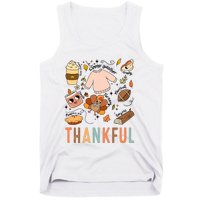 Thanksgiving Turkey Fall Thankful Graphic Family Tank Top