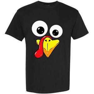 Thanksgiving Turkey Face Matching Family Costume Garment-Dyed Heavyweight T-Shirt