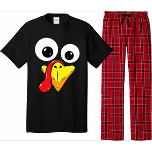 Thanksgiving Turkey Face Matching Family Costume Pajama Set