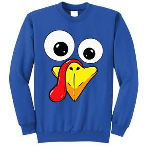 Thanksgiving Turkey Face Matching Family Costume Sweatshirt