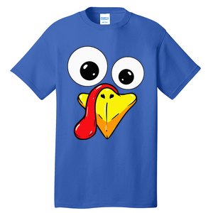 Thanksgiving Turkey Face Matching Family Costume Tall T-Shirt