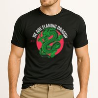 Tropic Thunder Flaming Dragon Funny  Cooling Performance Crew T-Shirt