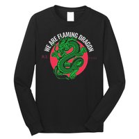 Tropic Thunder Flaming Dragon Funny  Long Sleeve Shirt