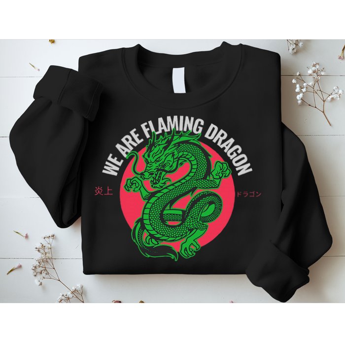 Tropic Thunder Flaming Dragon Funny  Sweatshirt