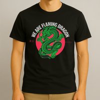 Tropic Thunder Flaming Dragon Funny  T-Shirt