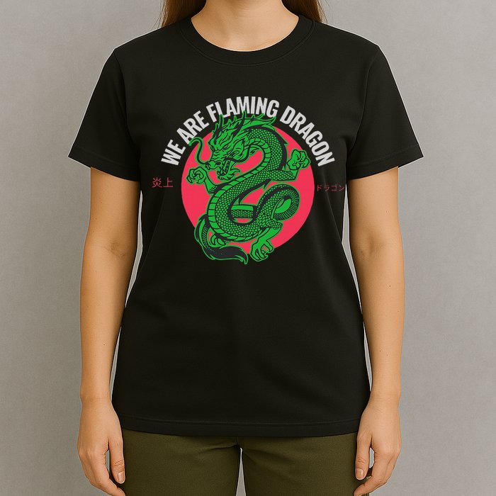 Tropic Thunder Flaming Dragon Funny  T-Shirt