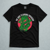 Tropic Thunder Flaming Dragon Funny  T-Shirt
