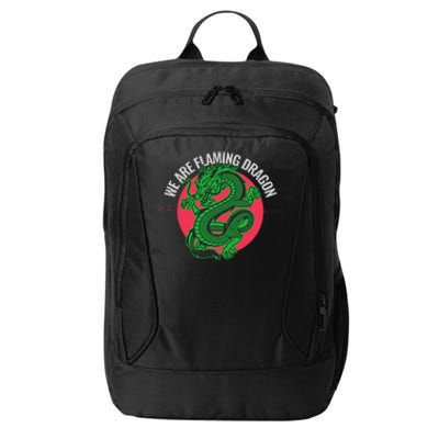 Tropic Thunder Flaming Dragon Funny  City Backpack