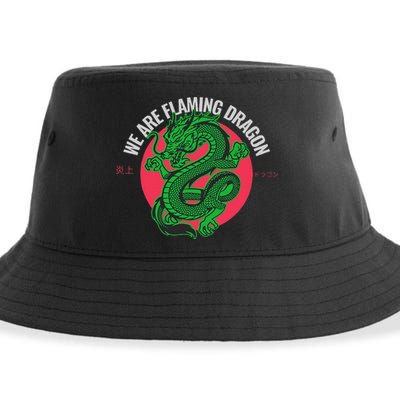 Tropic Thunder Flaming Dragon Funny  Sustainable Bucket Hat