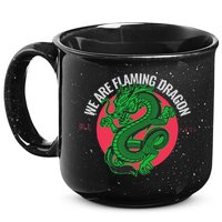Tropic Thunder Flaming Dragon Funny  15oz Campfire Ceramic Mug