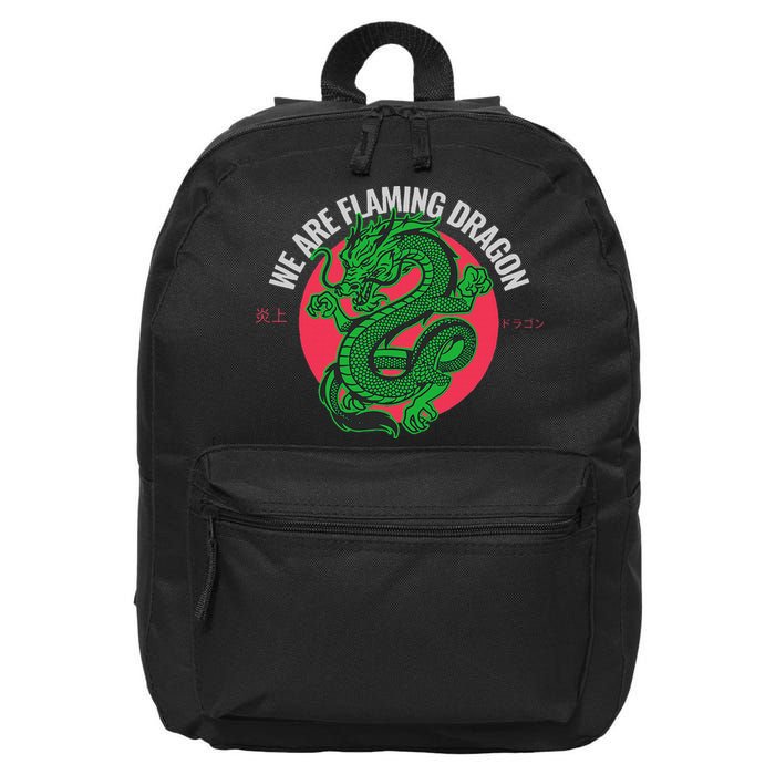 Tropic Thunder Flaming Dragon Funny  16 in Basic Backpack