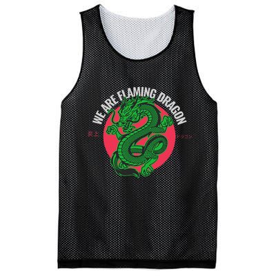 Tropic Thunder Flaming Dragon Funny  Mesh Reversible Basketball Jersey Tank