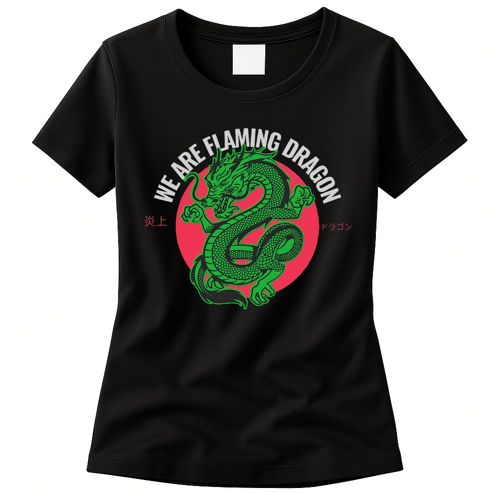 Tropic Thunder Flaming Dragon Funny  Womens T-Shirt