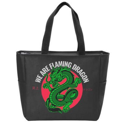 Tropic Thunder Flaming Dragon Funny  Zip Tote Bag
