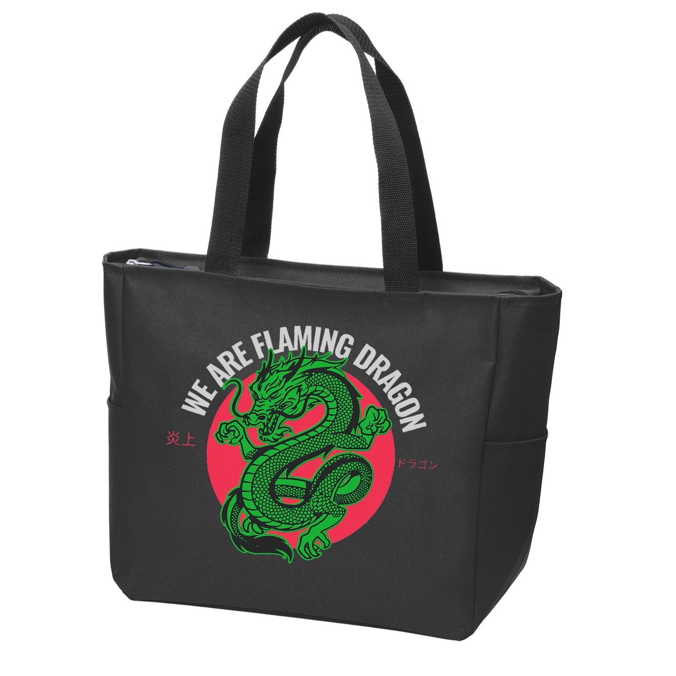 Tropic Thunder Flaming Dragon Funny  Zip Tote Bag