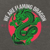 Tropic Thunder Flaming Dragon Funny  Cotton Canvas Backpack