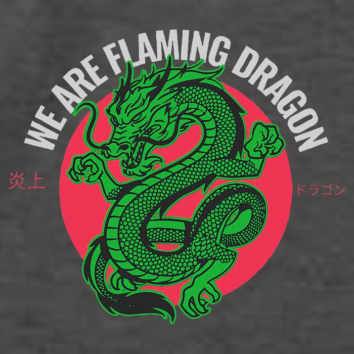Tropic Thunder Flaming Dragon Funny  Vector Backpack
