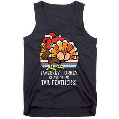 Twerkey Turkey Funny Thanksgiving Twerk Dance Tank Top