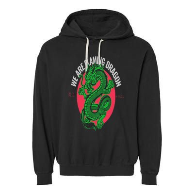 Tropic Thunder Flaming Dragon Funny  Classic Movie Garment-Dyed Fleece Hoodie