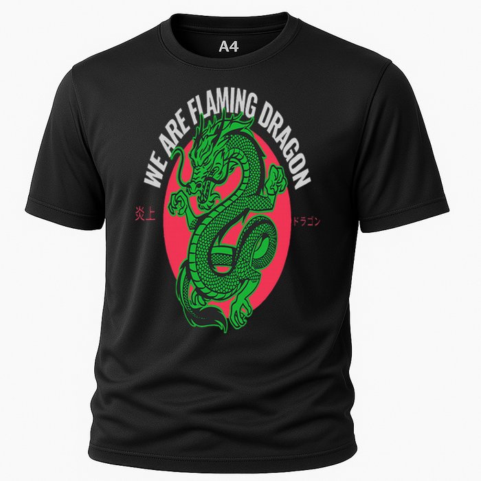 Tropic Thunder Flaming Dragon Funny  Classic Movie Cooling Performance Crew T-Shirt