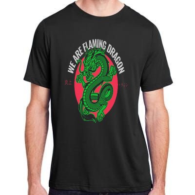 Tropic Thunder Flaming Dragon Funny  Classic Movie Adult ChromaSoft Performance T-Shirt