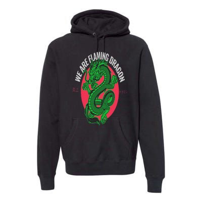 Tropic Thunder Flaming Dragon Funny  Classic Movie Premium Hoodie