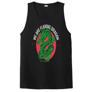 Tropic Thunder Flaming Dragon Funny  Classic Movie PosiCharge Competitor Tank