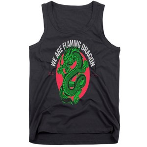 Tropic Thunder Flaming Dragon Funny  Classic Movie Tank Top