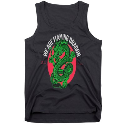 Tropic Thunder Flaming Dragon Funny  Classic Movie Tank Top