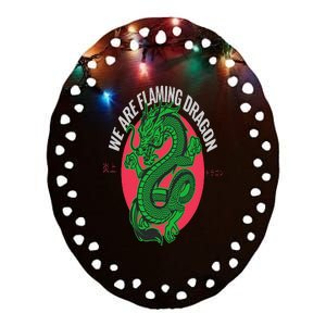 Tropic Thunder Flaming Dragon Funny  Classic Movie Ceramic Oval Ornament