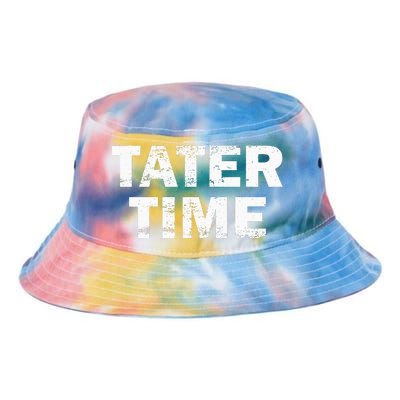 Tater Time Funny Thanksgiving Dinner Women Tie Dye Newport Bucket Hat