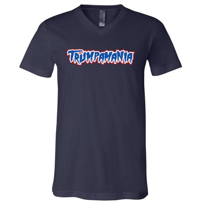 Trumpamania Trump Fan 2024 Election Republican V-Neck T-Shirt