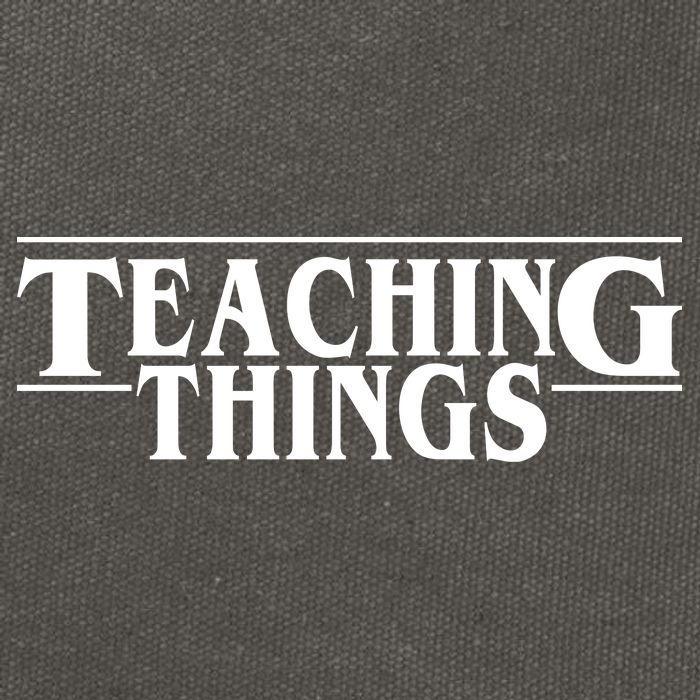 Teaching Things Funny Gift For Teacher Cotton Canvas Backpack