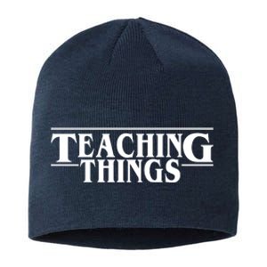 Teaching Things Funny Gift For Teacher Sustainable Beanie