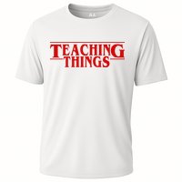 Teaching Things Funny Gift For Teacher Cooling Performance Crew T-Shirt