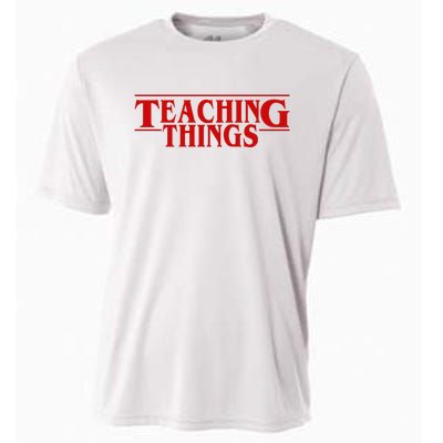 Teaching Things Funny Gift For Teacher Cooling Performance Crew T-Shirt