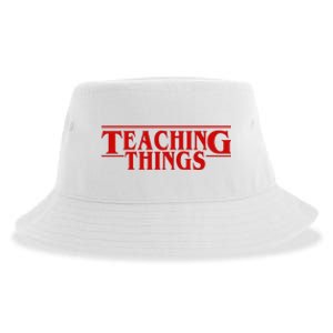 Teaching Things Funny Gift For Teacher Sustainable Bucket Hat