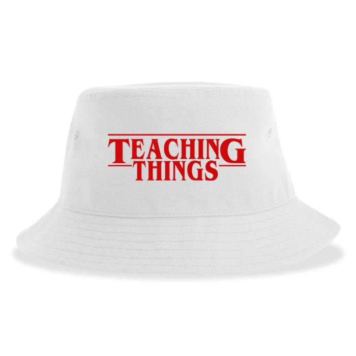 Teaching Things Funny Gift For Teacher Sustainable Bucket Hat