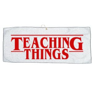 Teaching Things Funny Gift For Teacher Large Microfiber Waffle Golf Towel