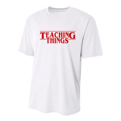 Teaching Things Funny Gift For Teacher Youth Performance Sprint T-Shirt